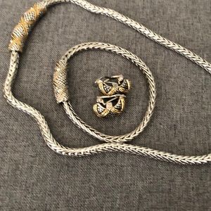 Prestige Jewelry 3 Piece Silver/Black/gold Set.